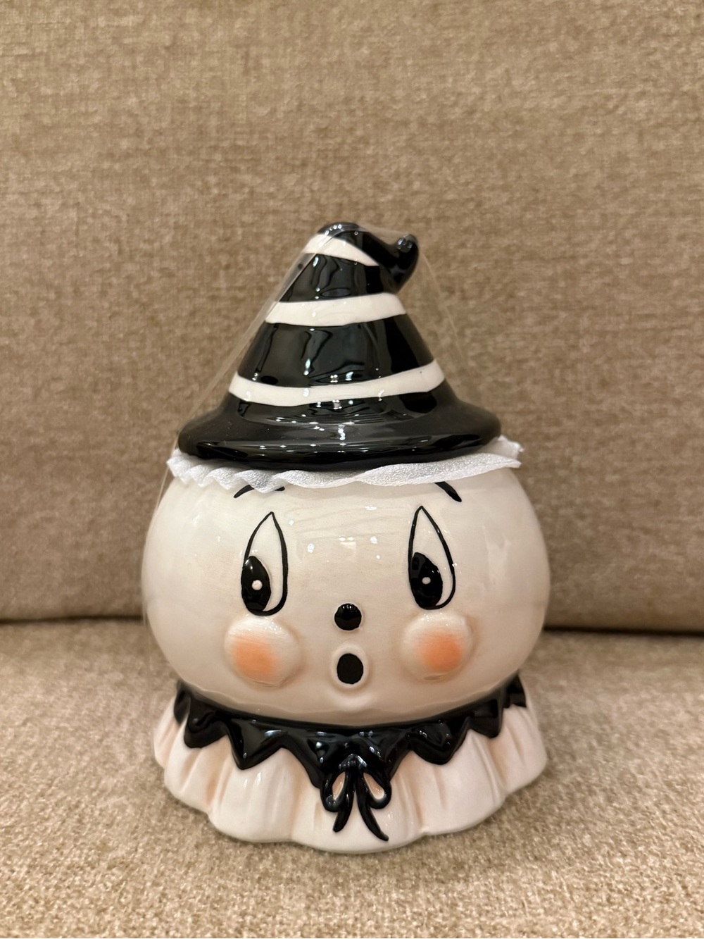 Johanna Parker Gus Ghost Spider Web Witch Witches Hat Striped Canister Halloween